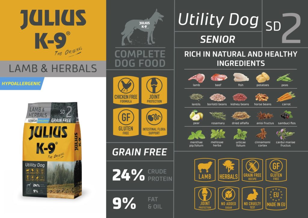 Julius-K9® Superpremium Grainfree Janjetina, za starije pse - Slika 2